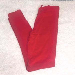 Forever 21 Red Leggings